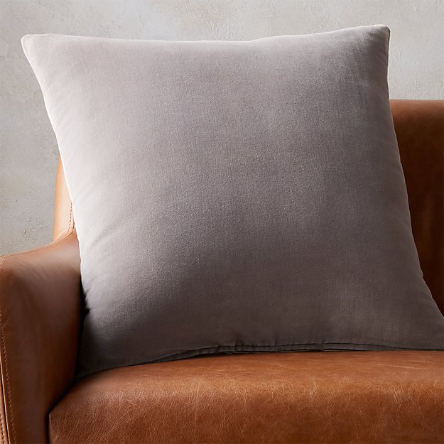 Leisure Grey Pillow With Insert23"x23"