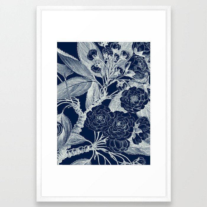 navy-blue-art-print-with-frame-24-x-36