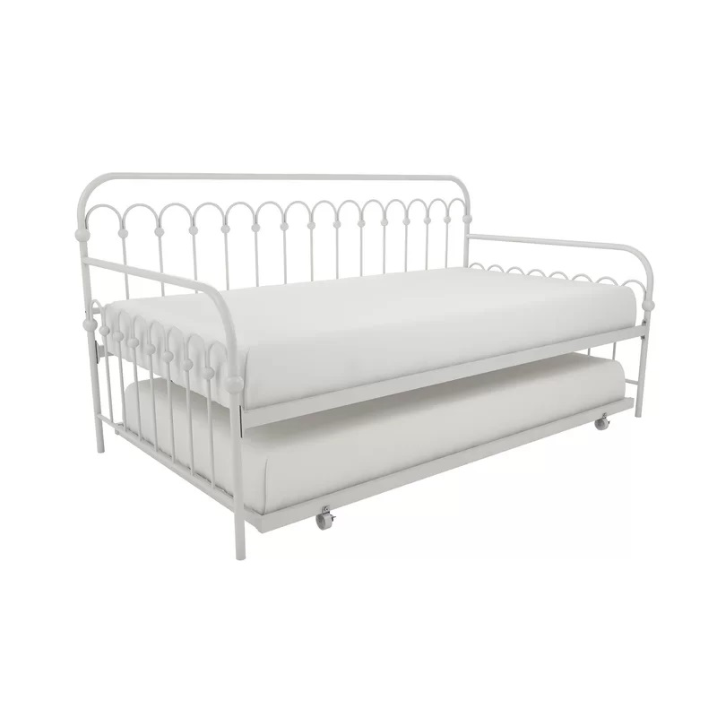 Bright Pop Twin Metal Daybed with Trundle
