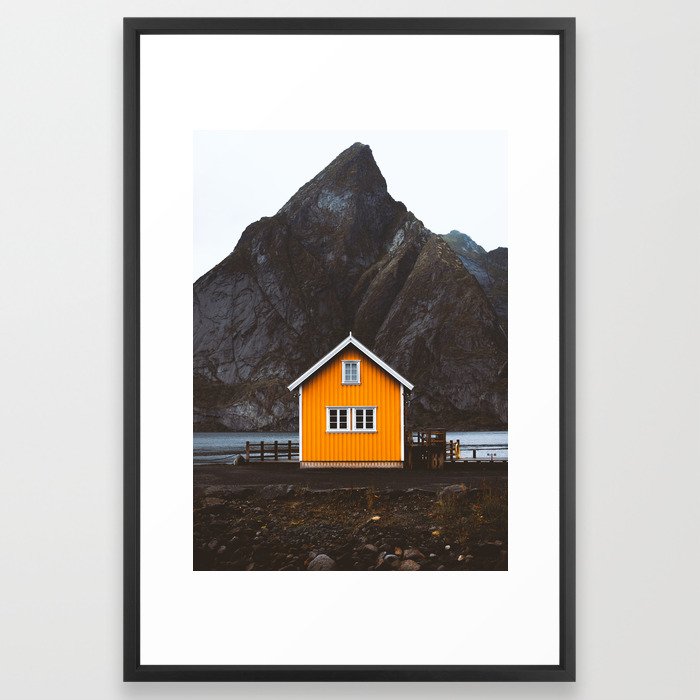 Yellow Cabin Framed Art Print