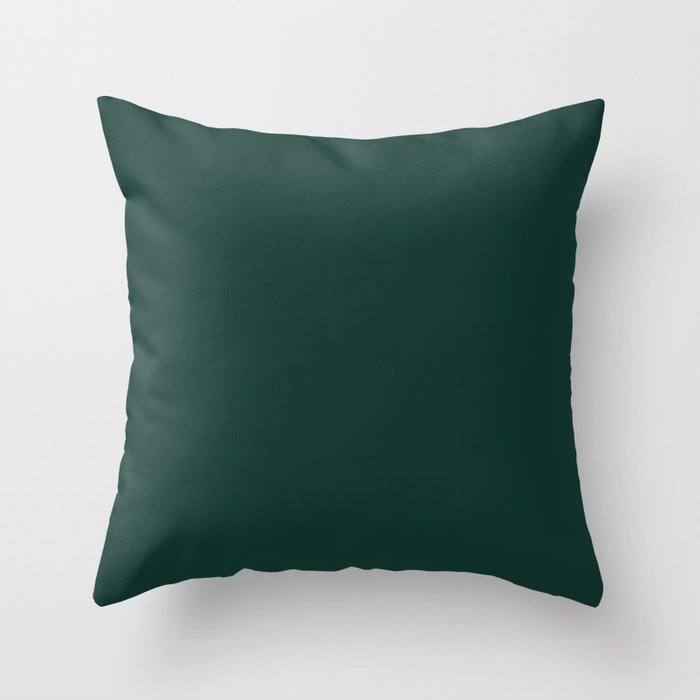 Dark Emerald Green Throw Pillow With Insert20"x20"