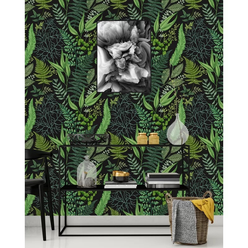 Staveley Wild Ferns Peel and Stick Wallpaper Panel