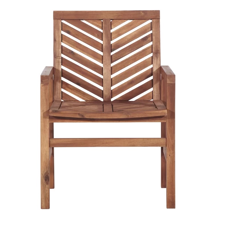 Diboll Acacia Patio Dining Armchair