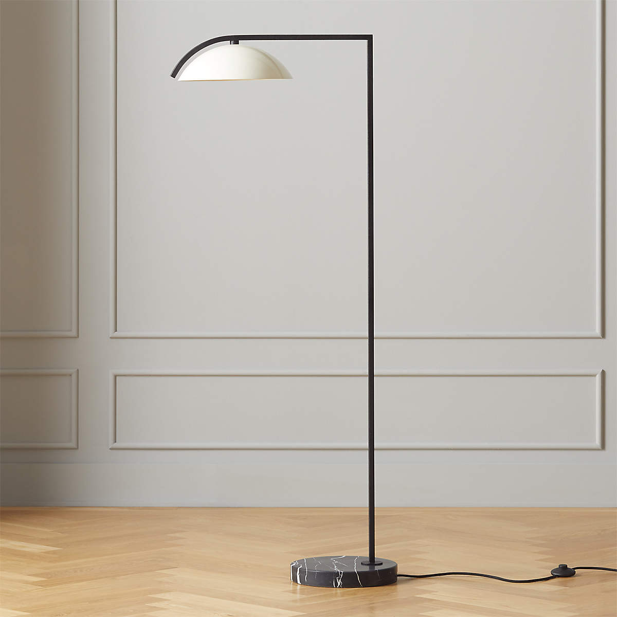 Belgrave leather globe floor lamp deals