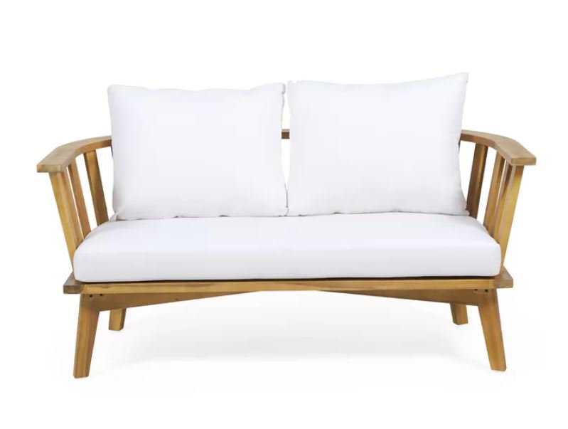 Outdoor Wooden Loveseat