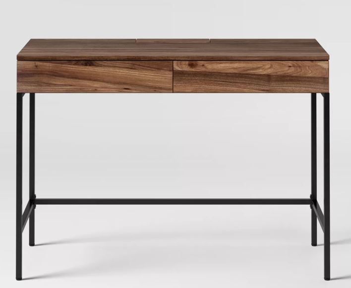 Loring Wood Writing Desk with Drawers