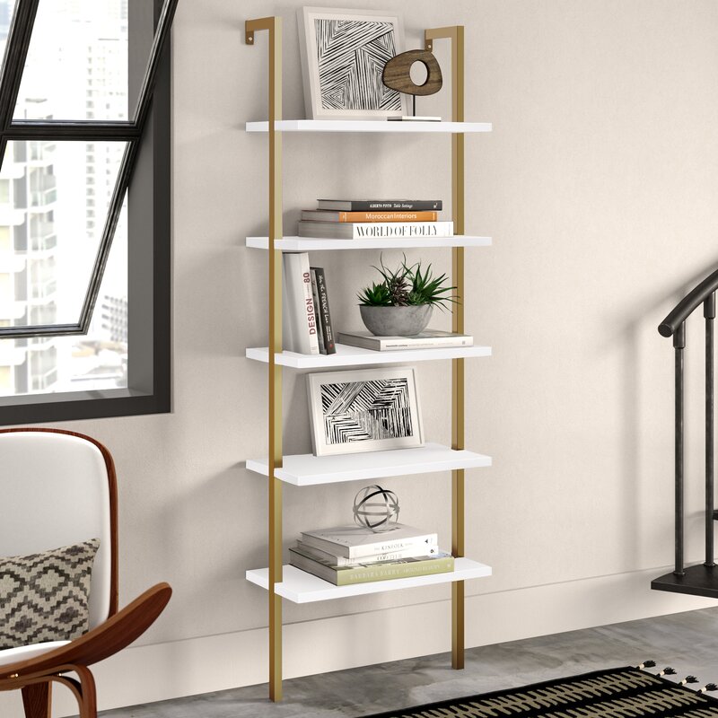 Zachary Steel Ladder Bookcase