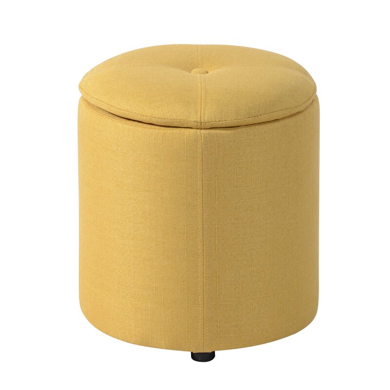 HUMPHREY ROUND STORAGE OTTOMAN