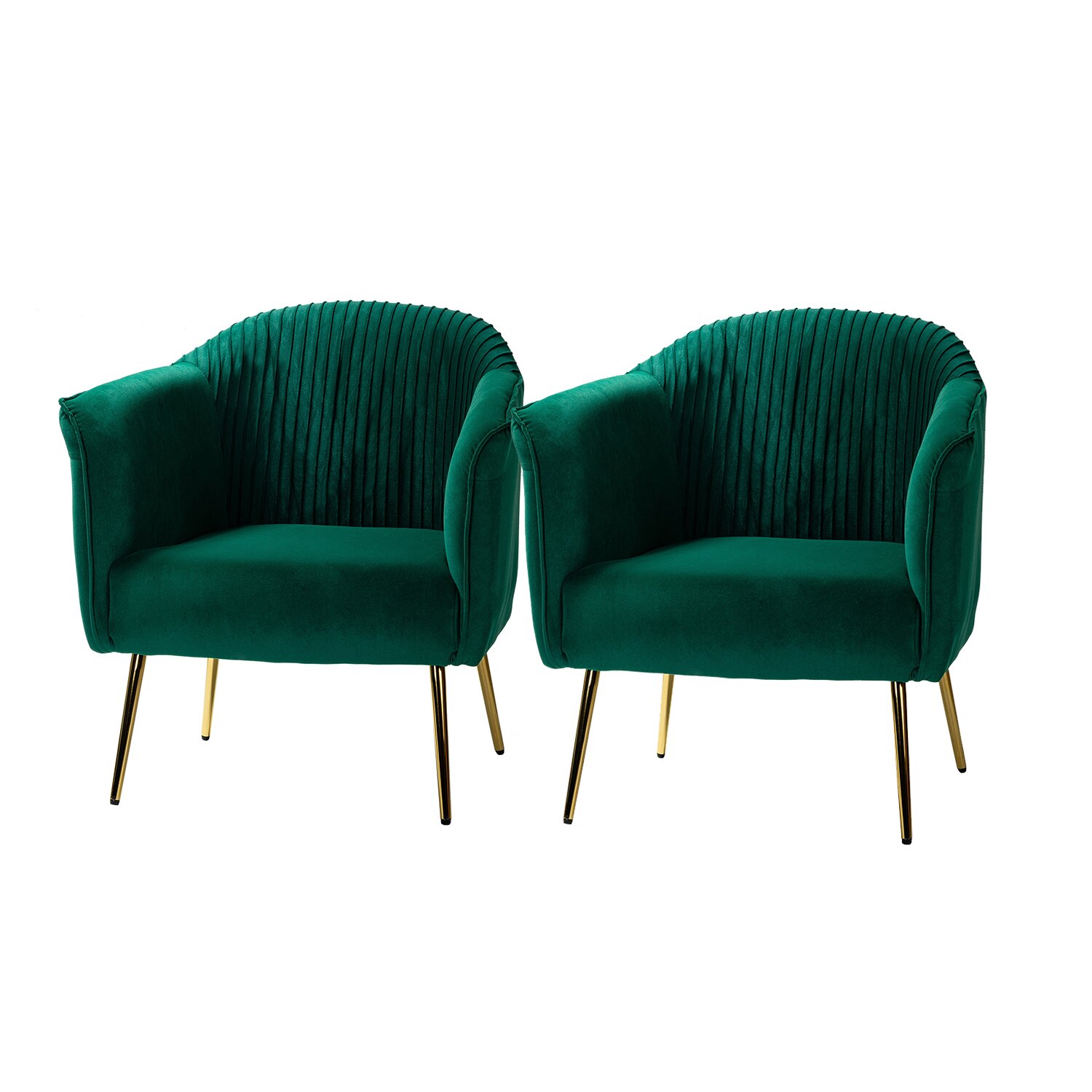 Barkeley Wide Tufted Velvet Barrel Chair