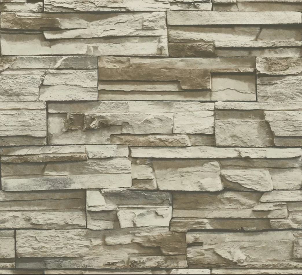 Coleen Stacked Stone Peel and Stick Wallpaper Roll