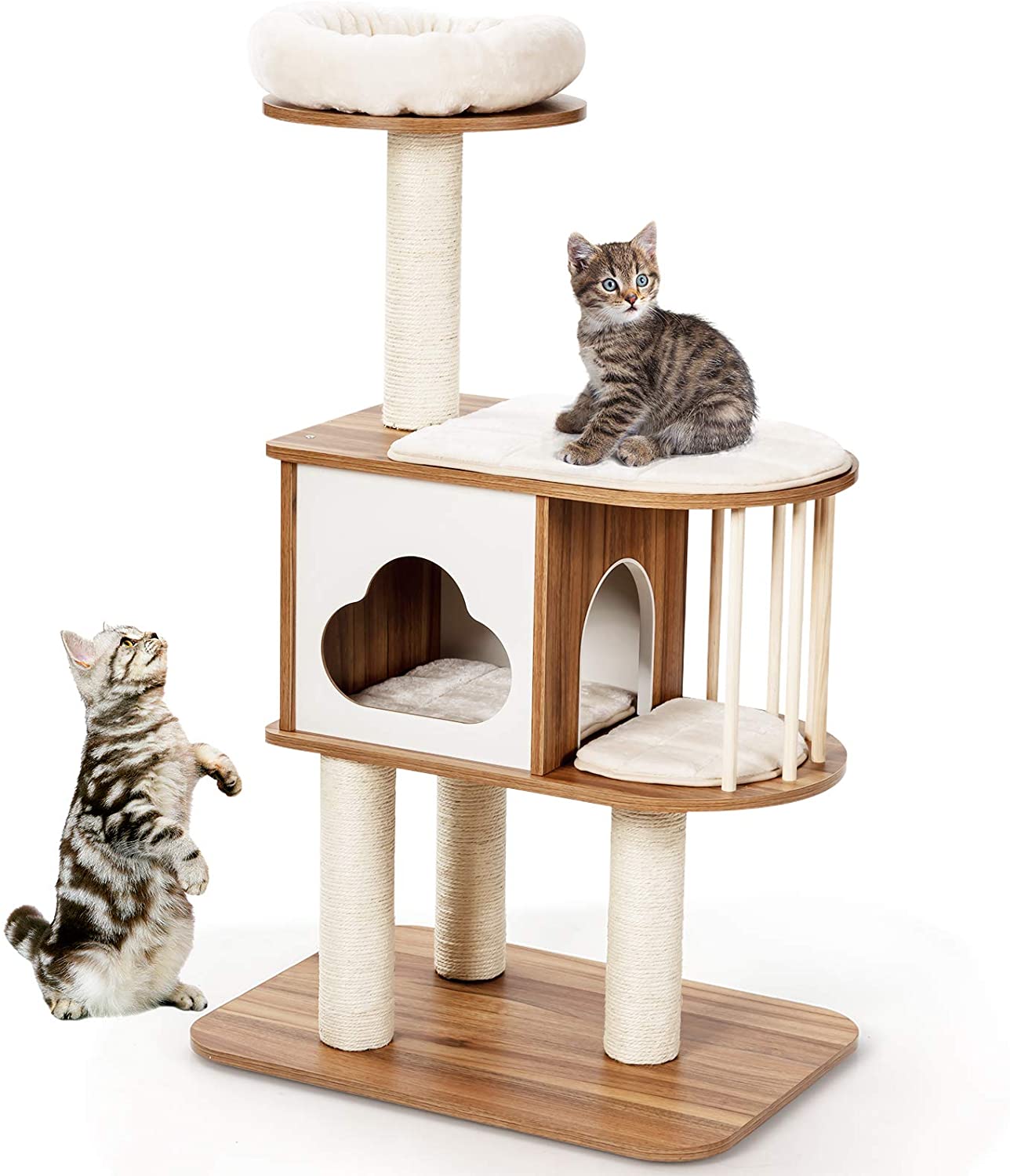 Customer Product Cat tree Tangkula Modern Wood Cat Tree