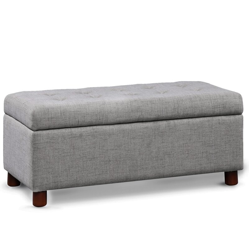 Dulaney Upholstered Flip Top Storage Bench