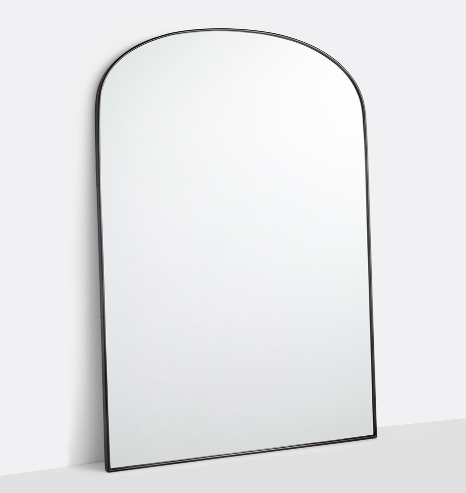 ARCHED METAL FRAMED MIRROR