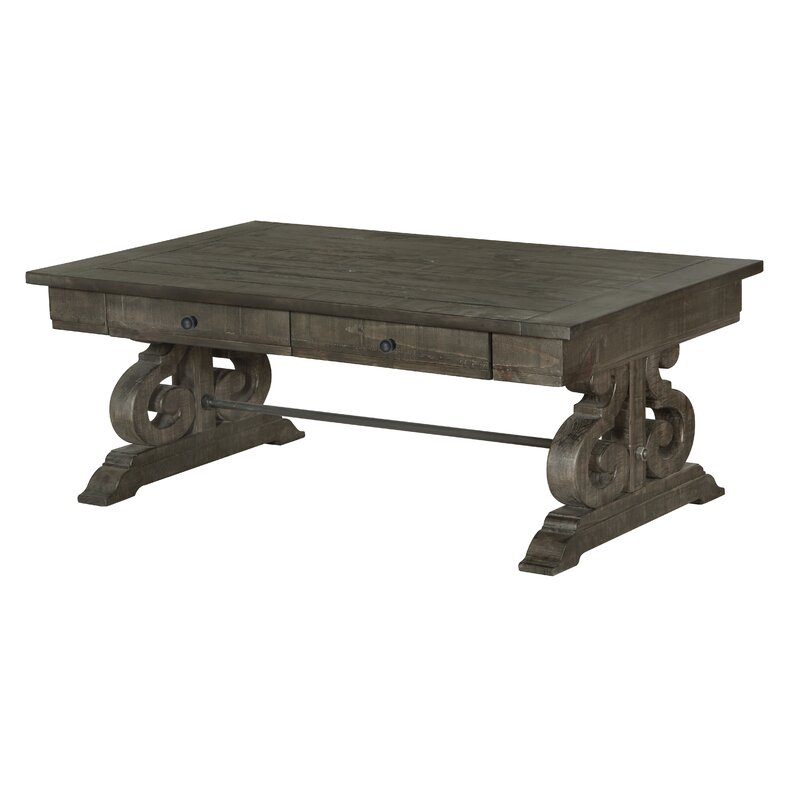 Ellenton Trestle Coffee Table with Storage