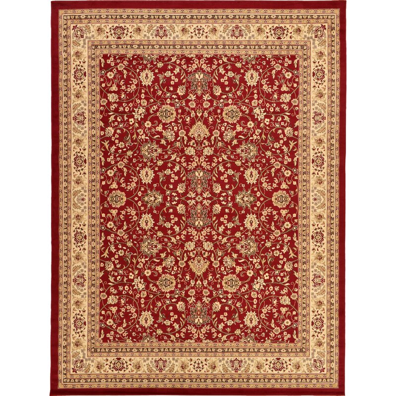 Mersey Oriental Red Area Rug9'10''x13''