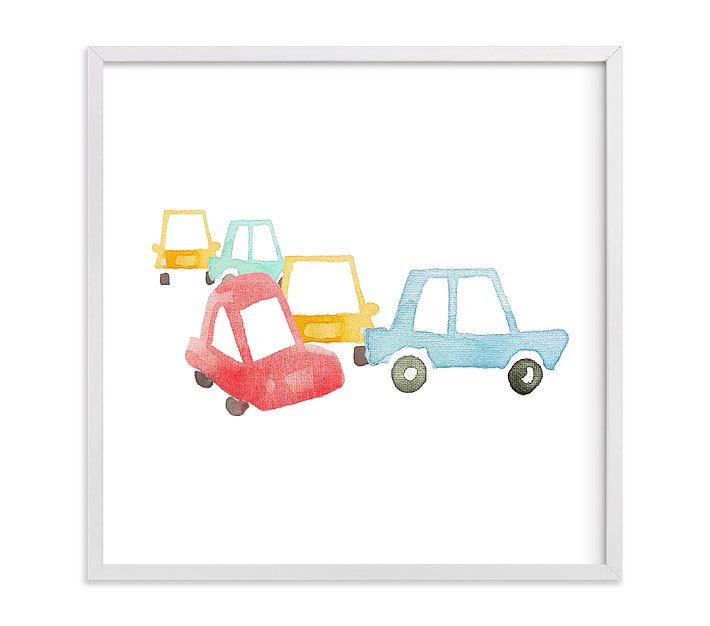 Minted Car Art Wall Art with frame