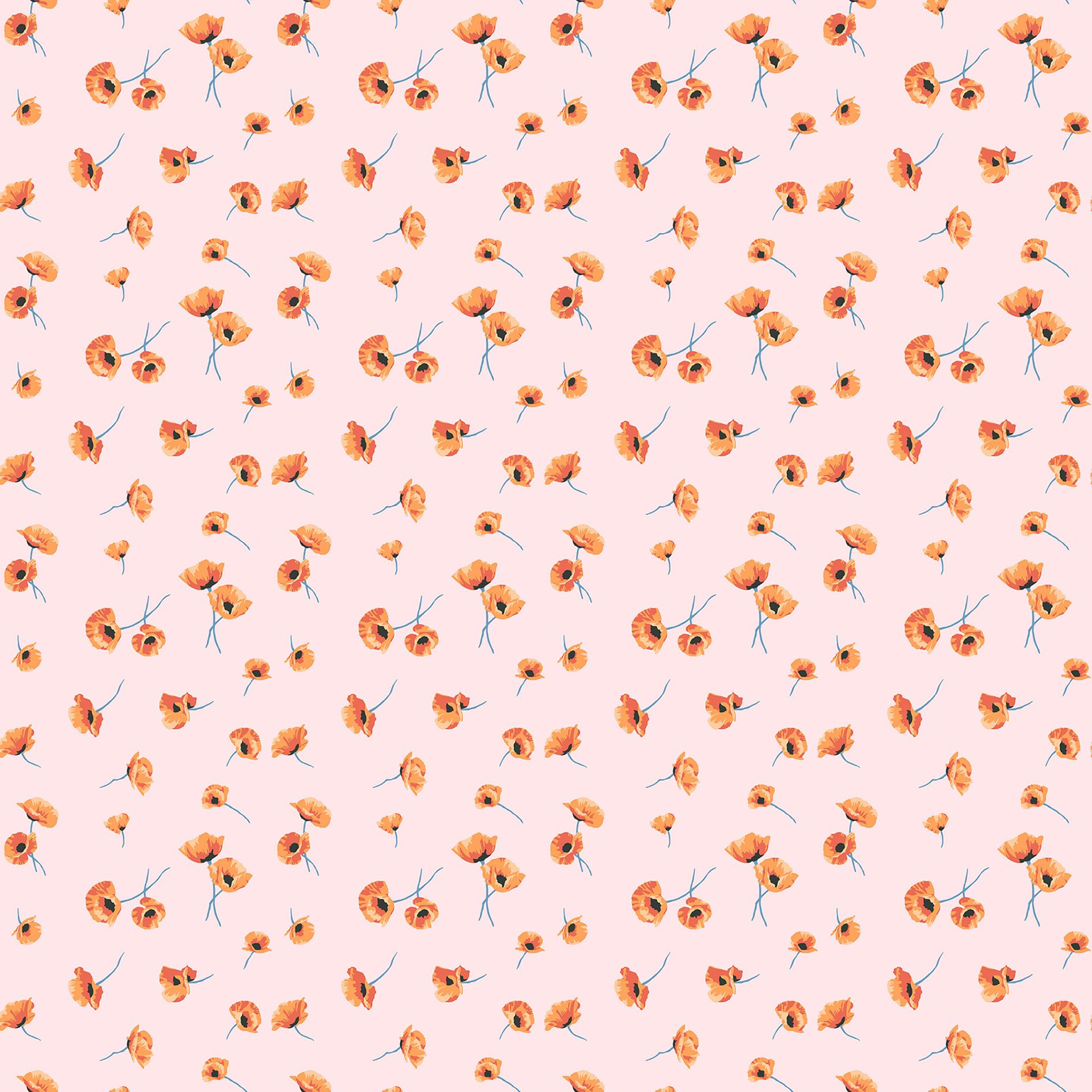 Poppy Print Removable Wallpaper