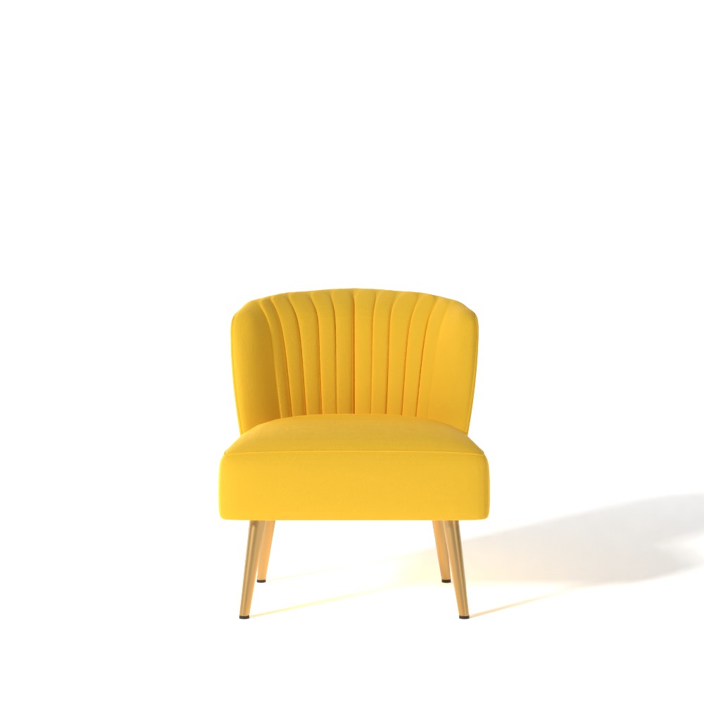 Lisette Wide Tufted Velvet Side Chair