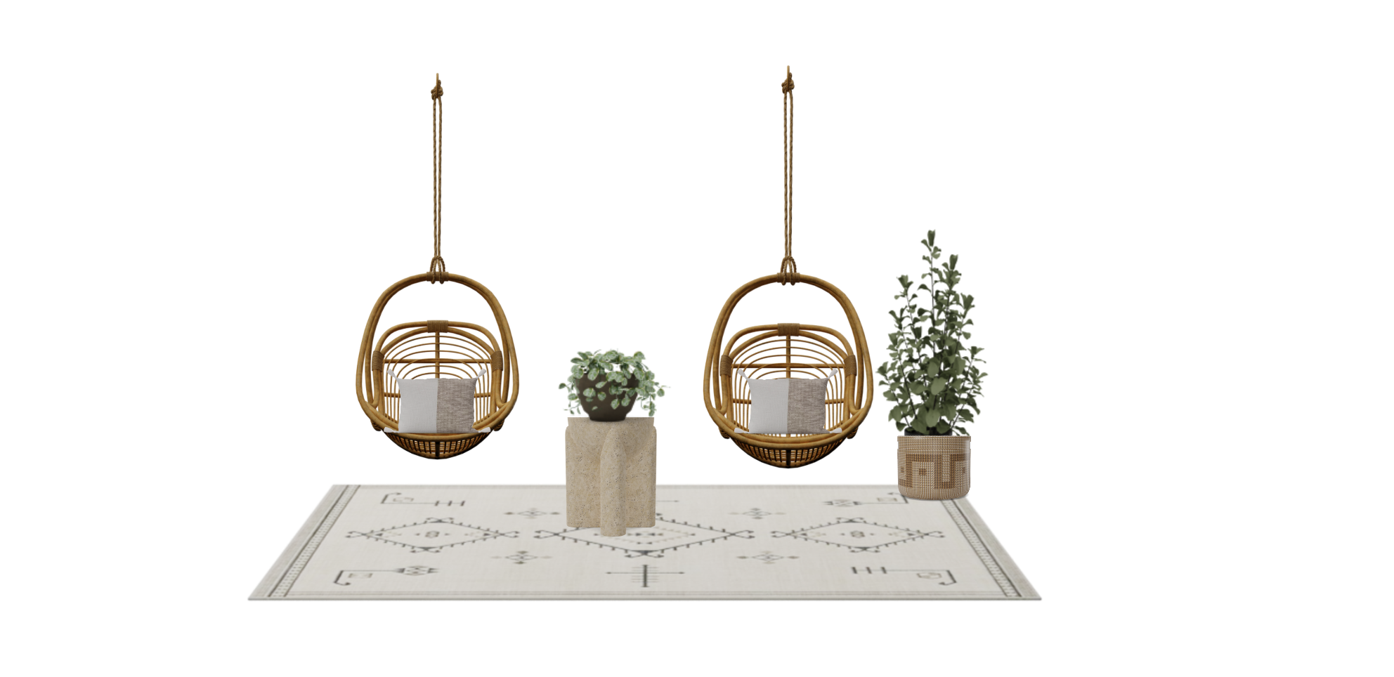 Boho Hanging Chairs Spacejoy