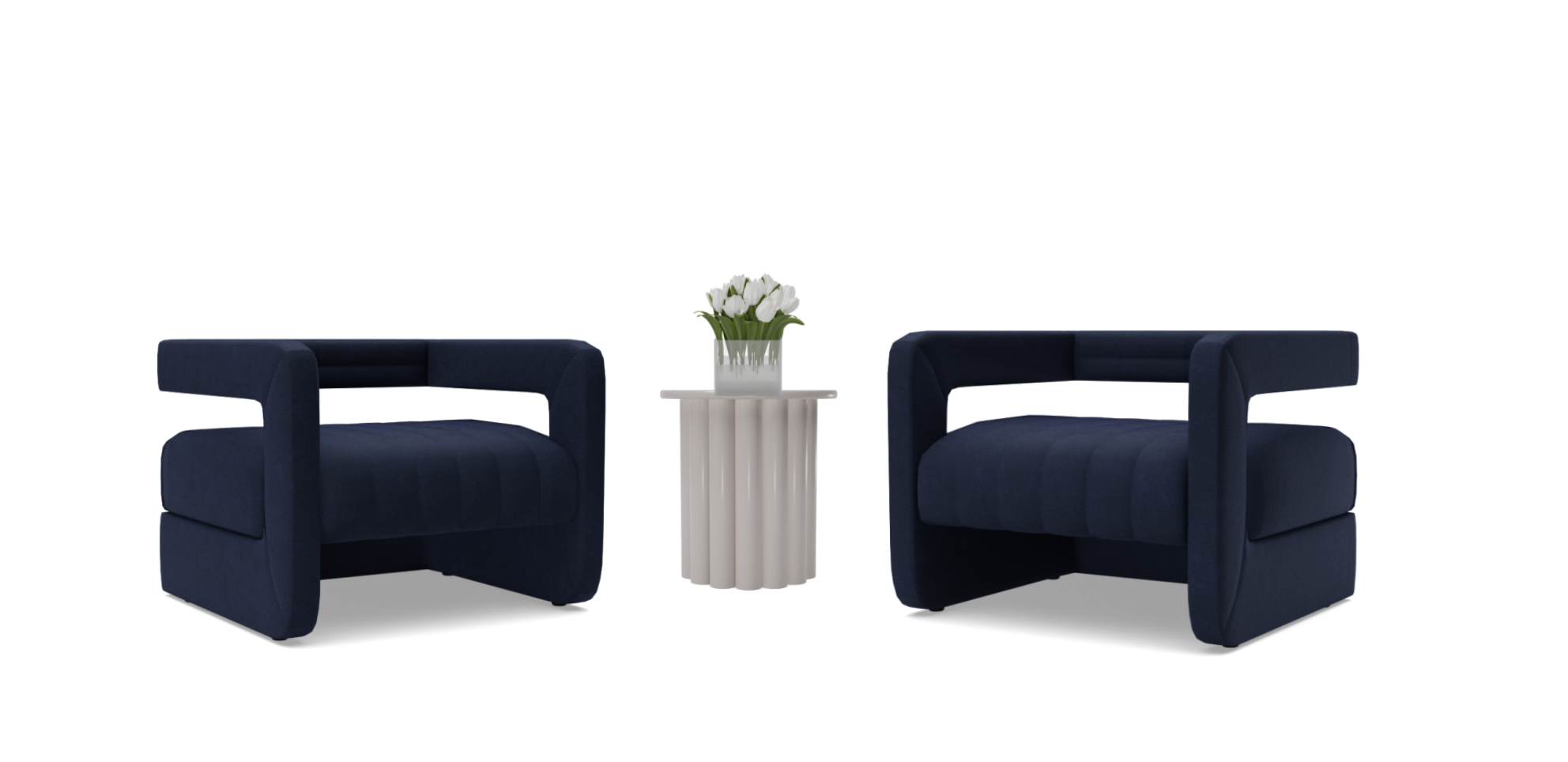 Modern Blue Chairs Spacejoy