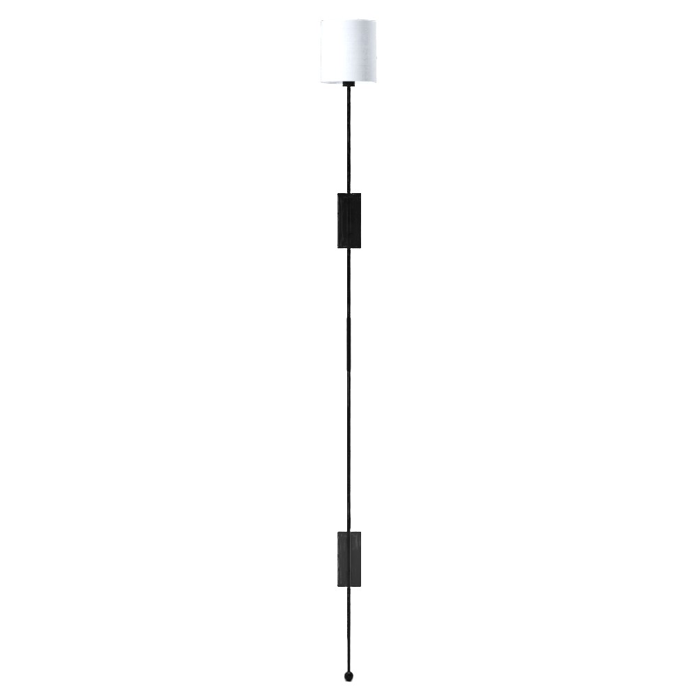 Leggero black 2024 pole wall sconce