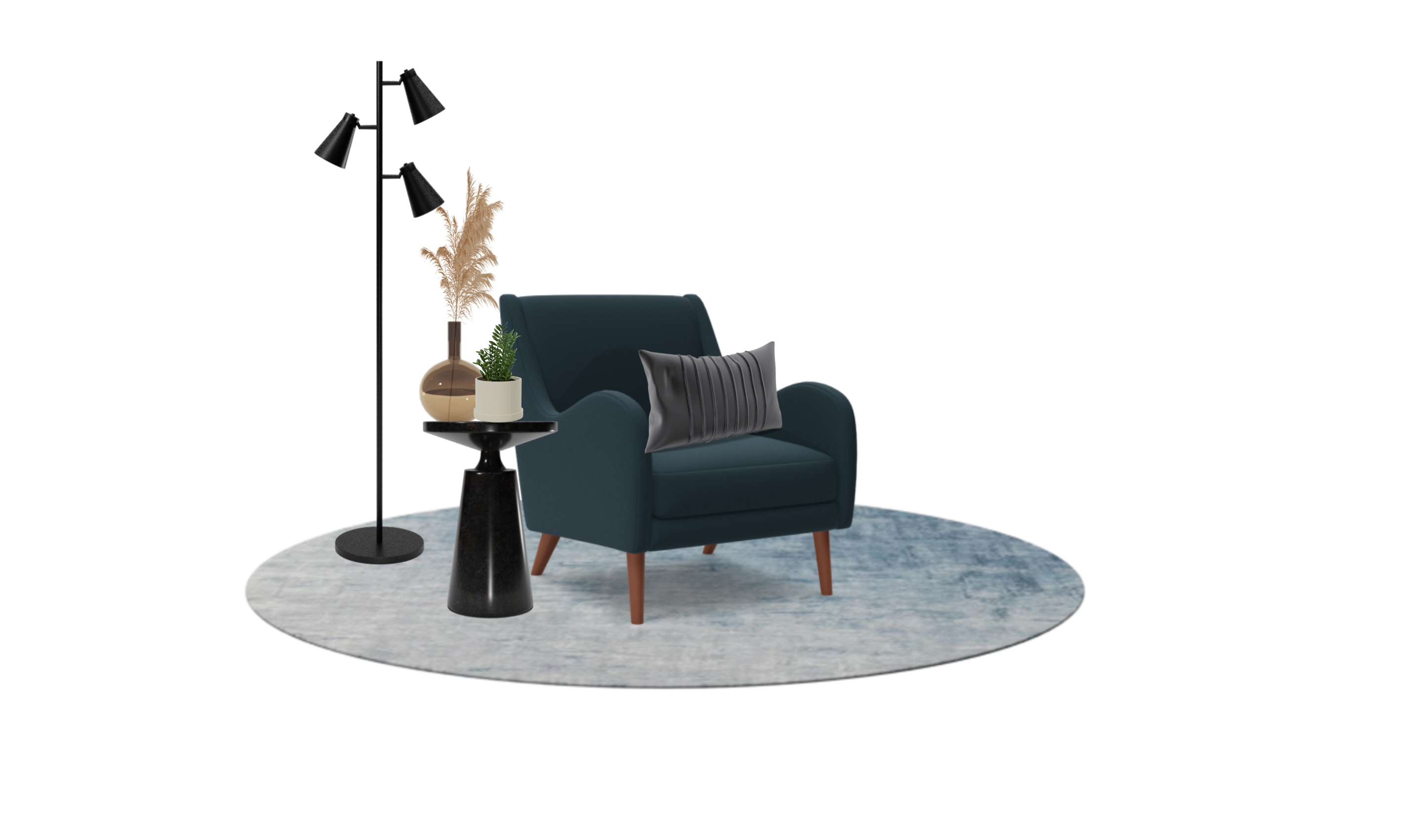 Mid Century modern Industrial chair Spacejoy