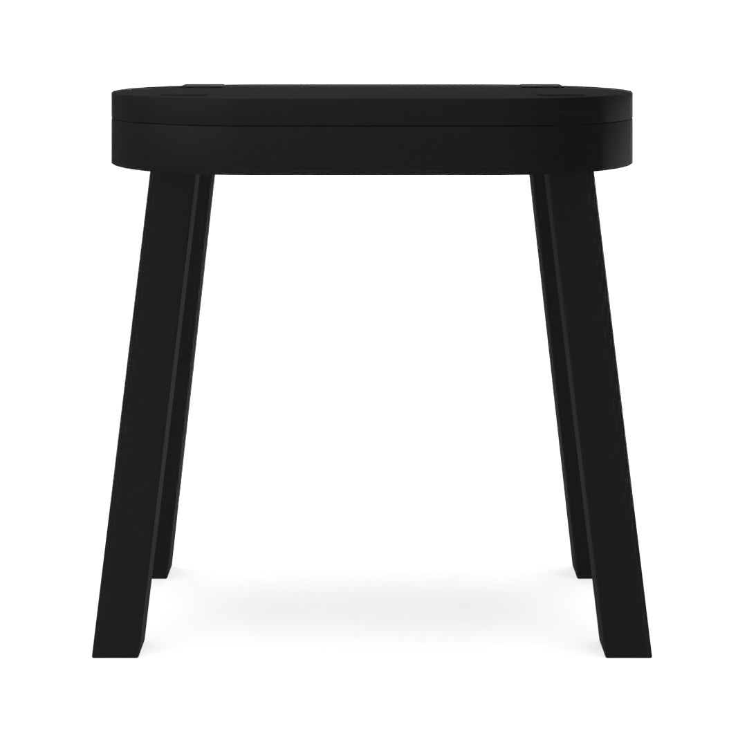 Woodland Carved Wood Accent Table