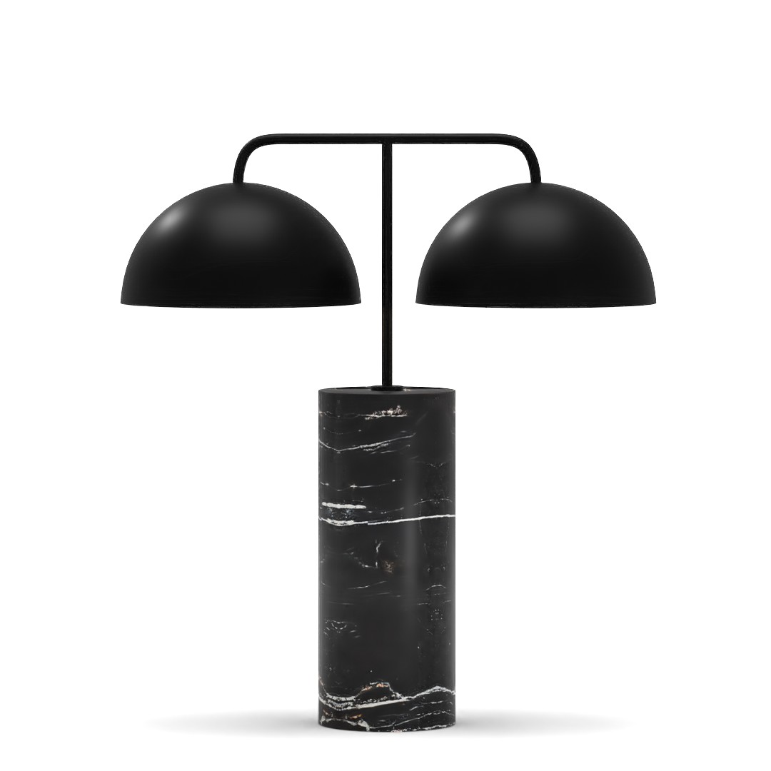 Domes Black Marble Table Lamp