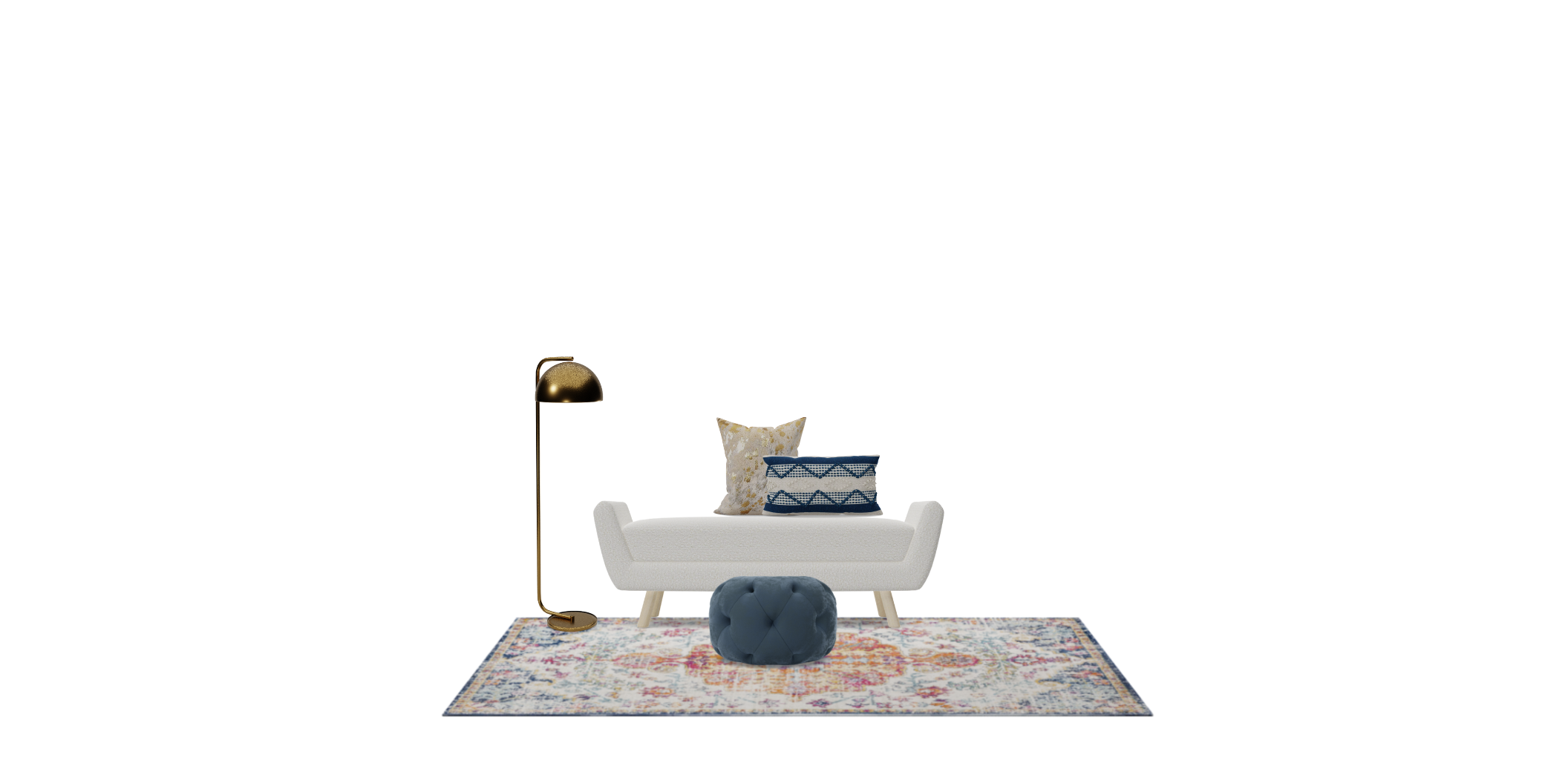 Mid Century Modern Accent Seating Design Set Spacejoy