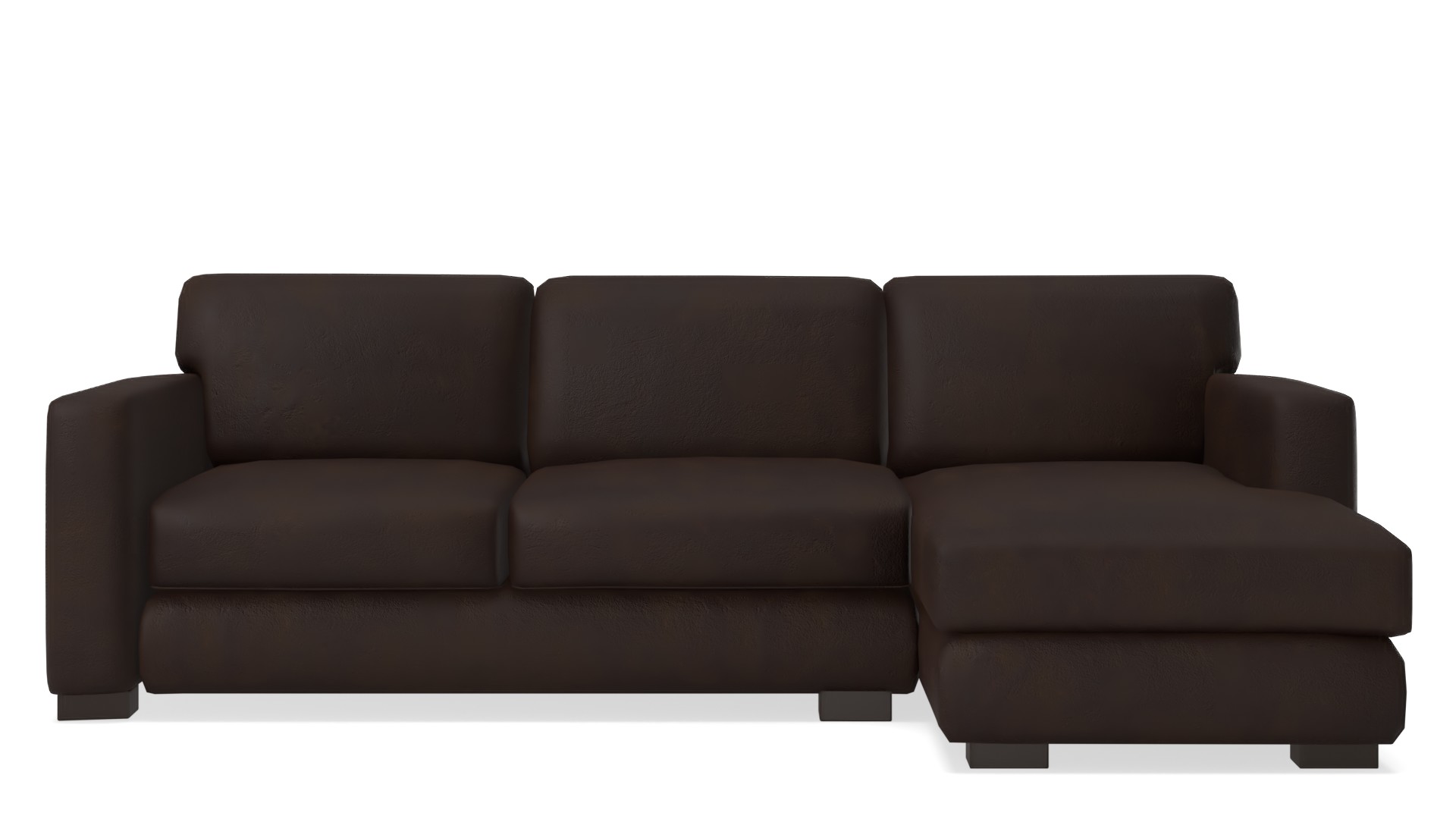 turner square arm leather grand sofa 103.5