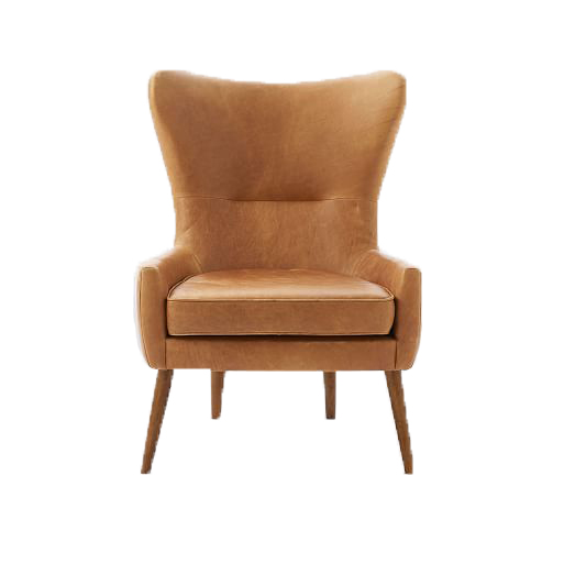 Erik leather wing chair review sales