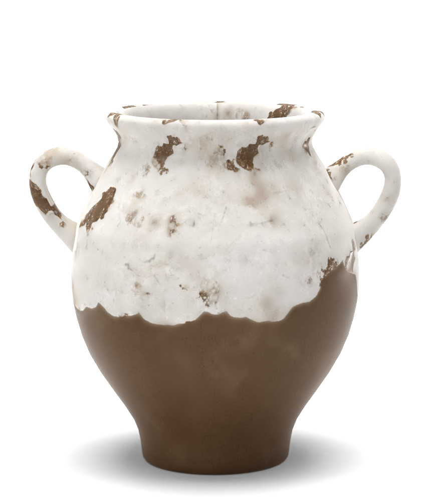 Tuscan Handcrafted Terra Cotta Urn Small