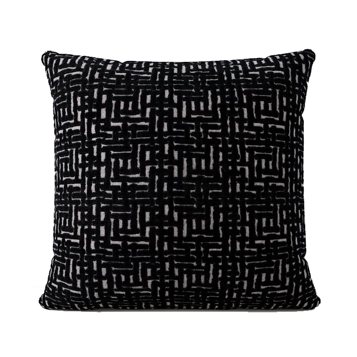 Allover Crosshatch Jacquard Velvet Pillow Covers With No Insert20"x20"