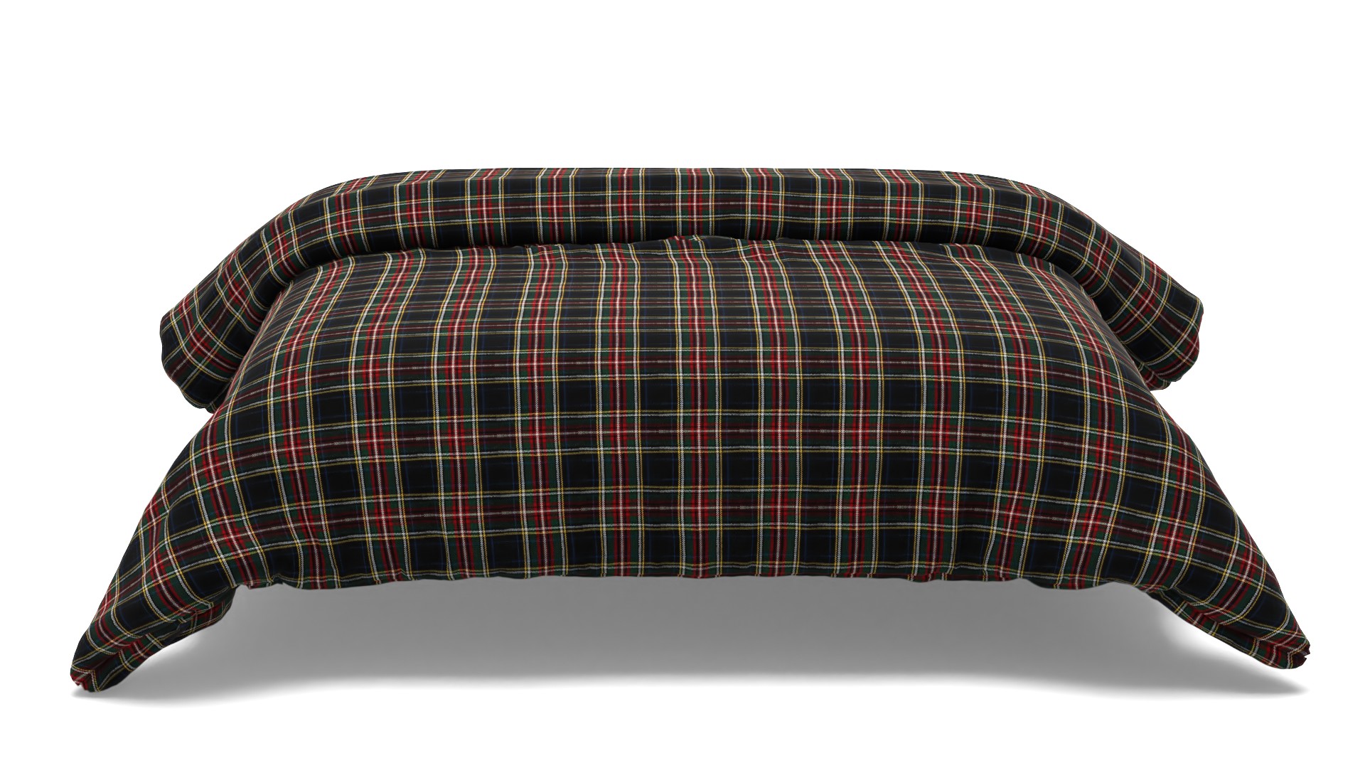 Stewart Plaid Cotton Duvet Cover Queen
