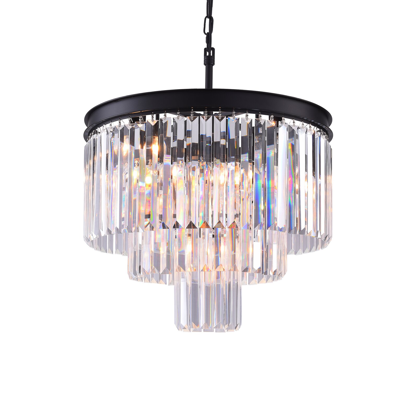 Hallum 7Light Unique Tiered Chandelier with Crystal Accents
