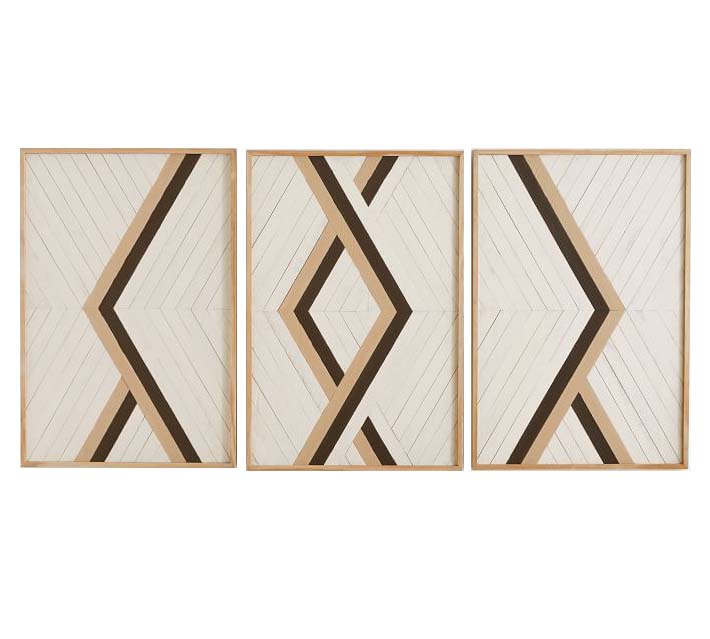 Aleksandra Zee Inlaid Wood Wall Art Framed 72"x36"