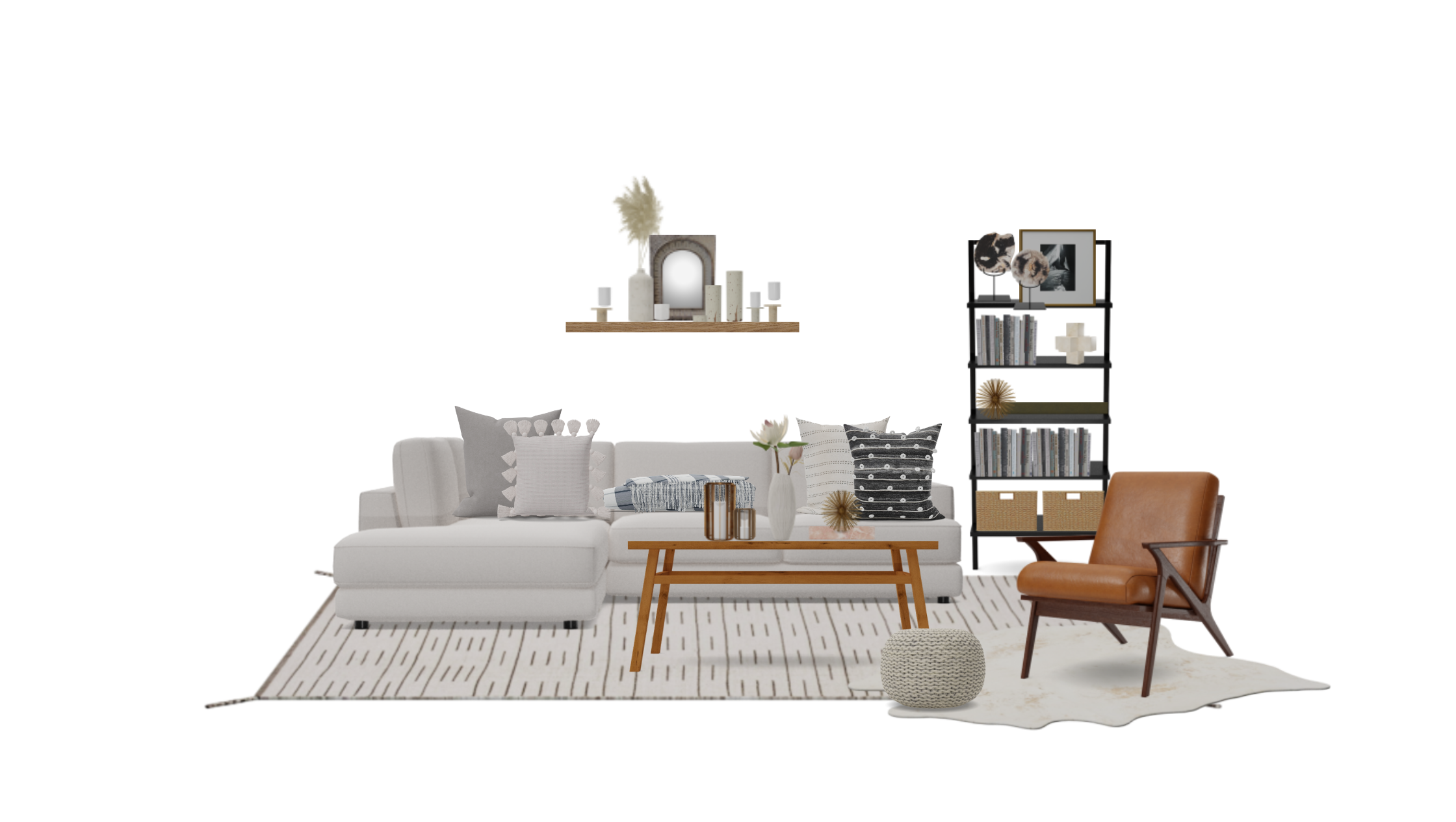 Farmhouse Living Design Set Spacejoy 7765