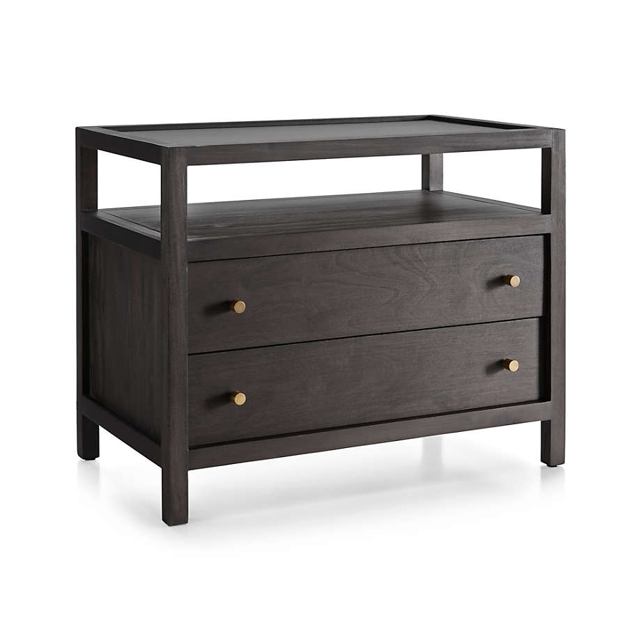 Keane Wenge Solid Wood Charging Nightstand