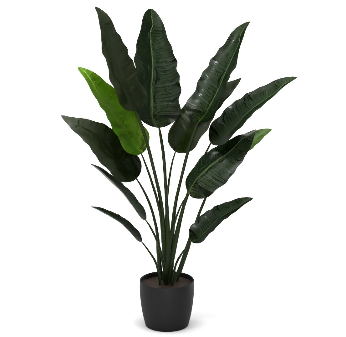 Potted Faux Bird Of Paradise