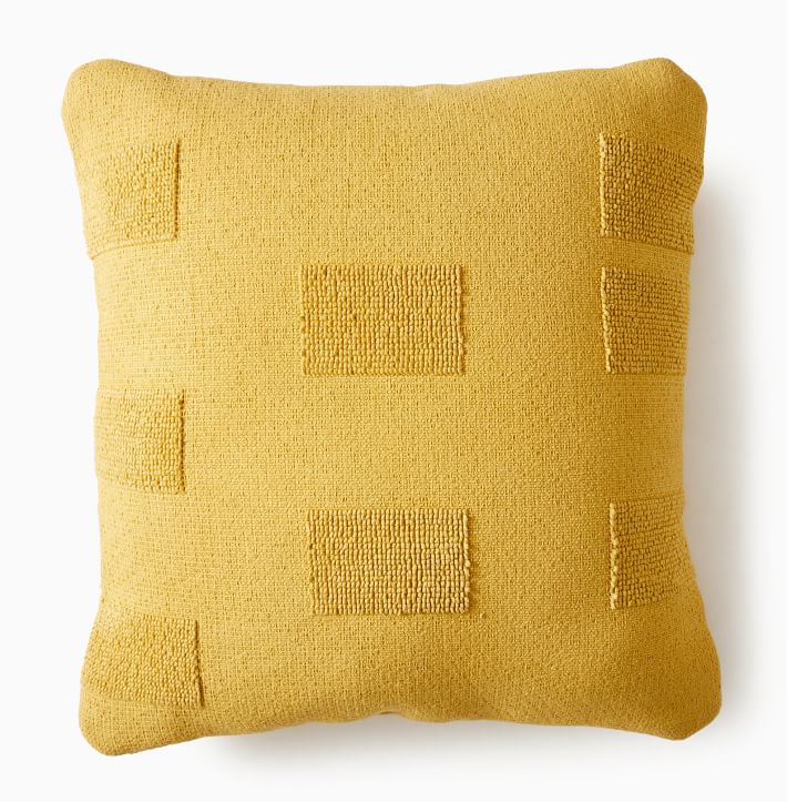 Tufted Grid IndoorOutdoor Pillow With insert24"X24"
