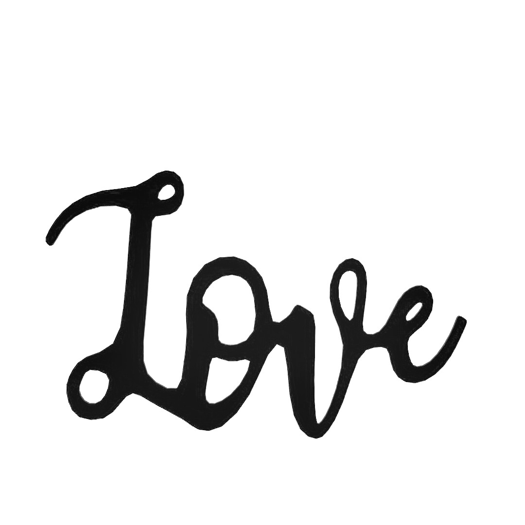 Cursive Word Love Sign Wall Décor