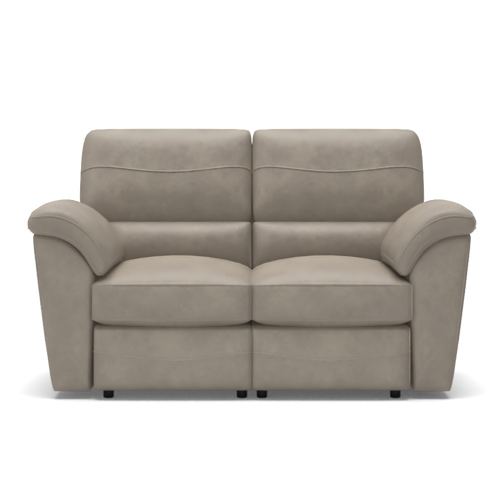 Reese Leather Match Pillow Top Arm Reclining Loveseat