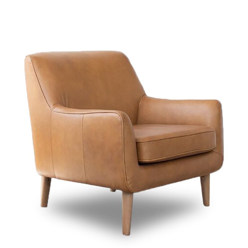 Erikson Genuine Leather Full Grain Leather Armchair