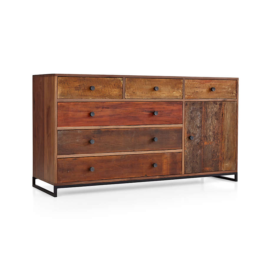 Crate and barrel 6 drawer dresser top
