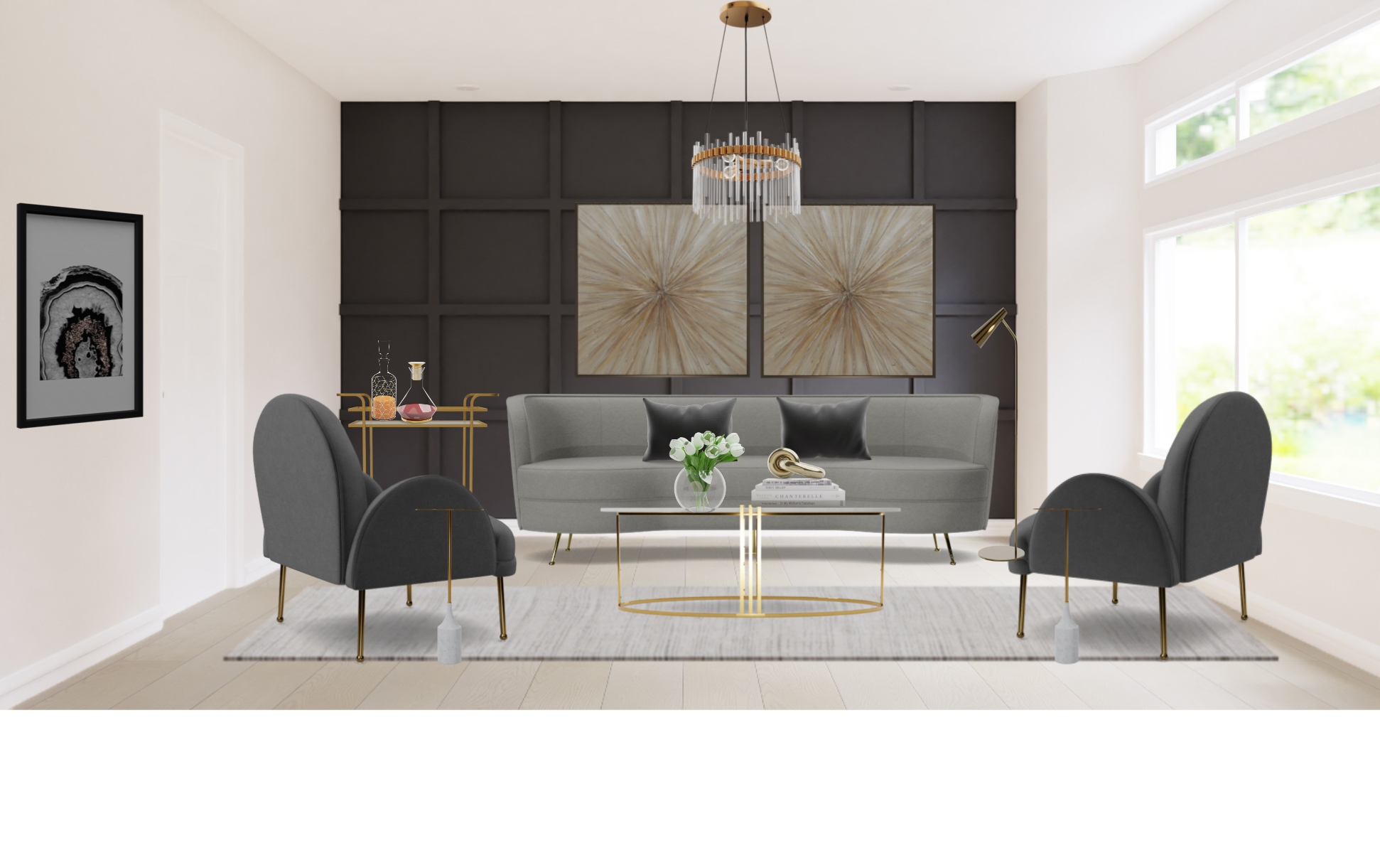 contemporary living room pi