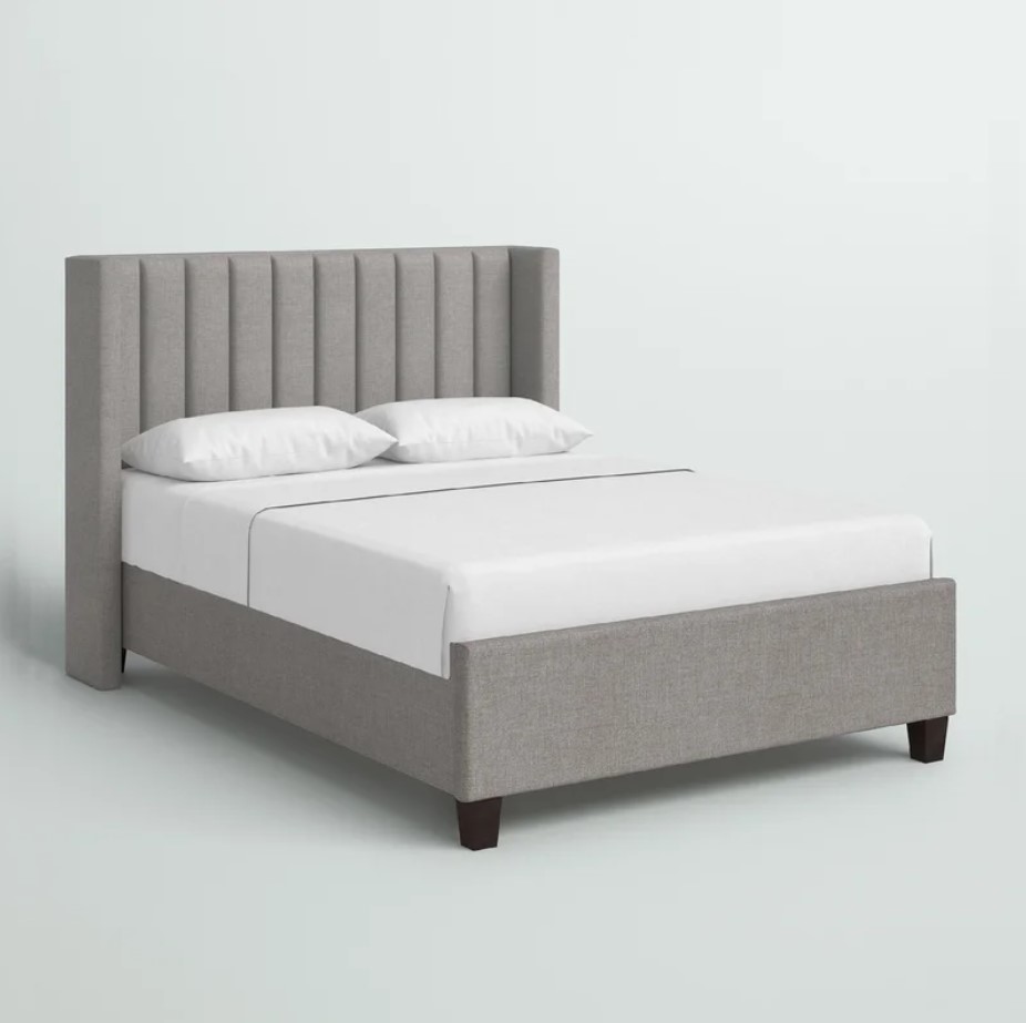 Flemings Upholstered Low Profile Platform BedKing