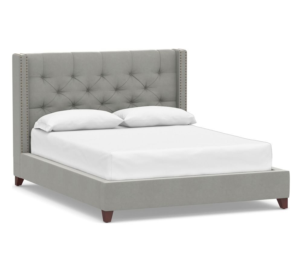 Harper Tufted Upholstered Low Bed King