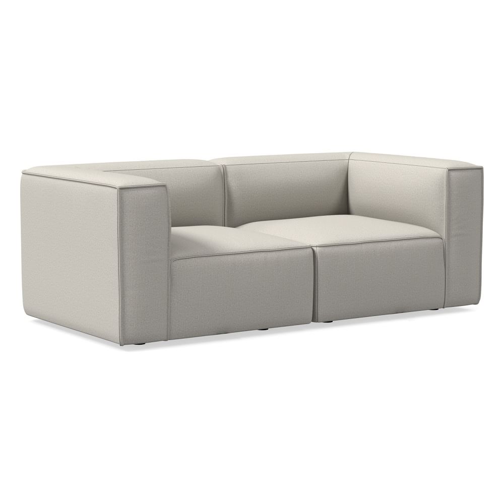 Remi Modular Sofa Basket Slub Pearl Gray