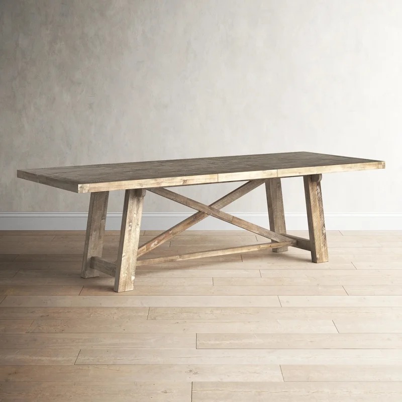 Fahey acacia solid on sale wood dining table