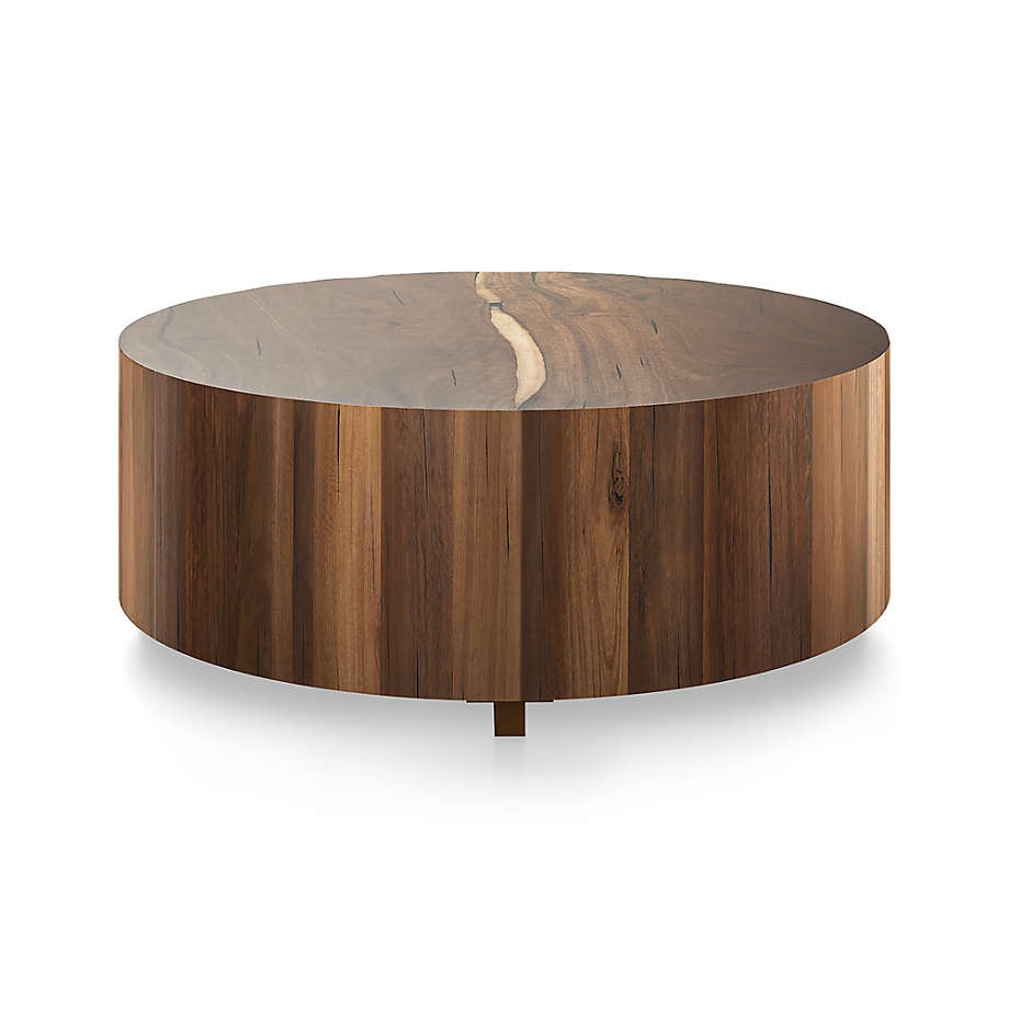 Dillon Natural Yukas Round Wood Coffee Table